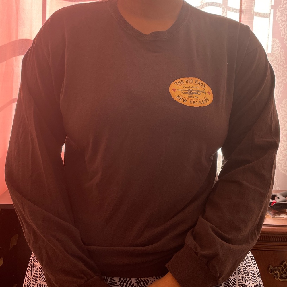 Brown Long-Sleeved New Orleans Shirt